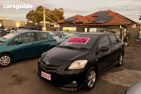 Black 2007 Toyota Yaris Sedan Yrs