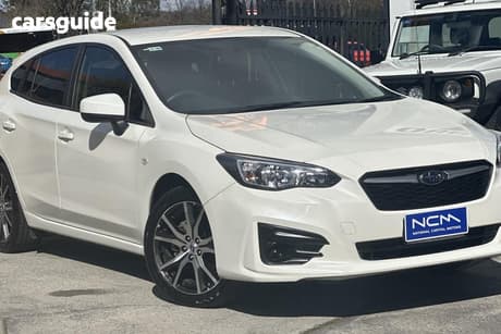 White 2018 Subaru Impreza Hatchback 2.0I (Awd)