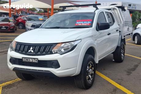 White 2016 Mitsubishi Triton Dual Cab Utility Glx