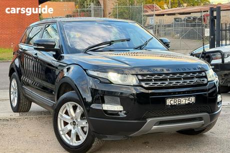 Black 2013 Land Rover Range Rover Evoque SUV SI4 COMMANDSHIFT PURE L5