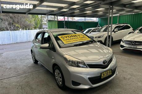 Silver 2014 Toyota Yaris Hatchback Yr