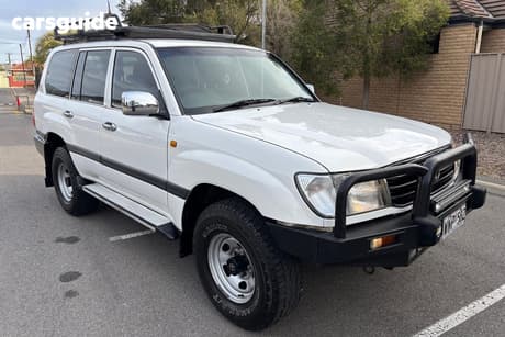 White 2000 Toyota Landcruiser Wagon Gxl (4X4)