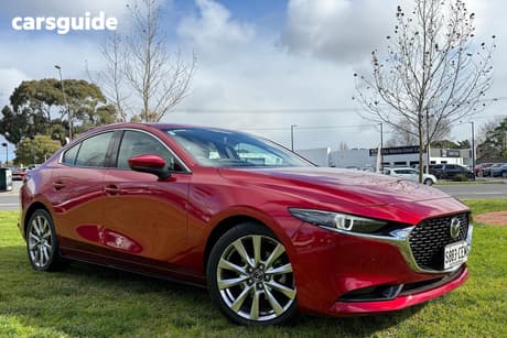 Red 2020 Mazda 3 Sedan G25 Astina