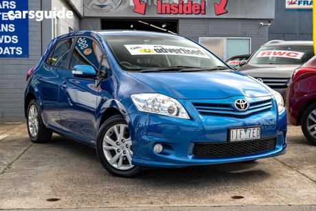 Blue 2012 Toyota Corolla Hatchback Ascent Sport