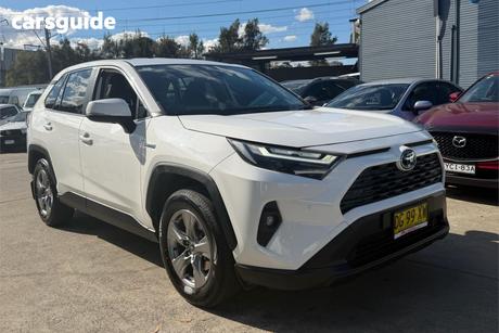 White 2023 Toyota RAV4 Wagon Gx (Awd) Hybrid