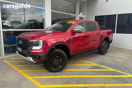 Red 2025 Ford Ranger Double Cab Pick Up Phev Sport (4X4)