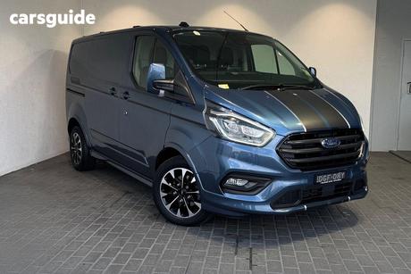 Blue 2020 Ford Transit Custom Van 320S Sport (Swb)
