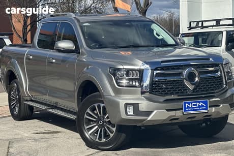 Silver 2024 GWM Cannon Alpha Dual Cab Utility Ultra Hybrid (4X4)