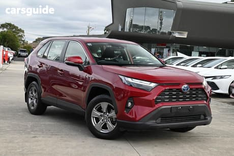 Red 2022 Toyota RAV4 Wagon Gx (2Wd) Hybrid