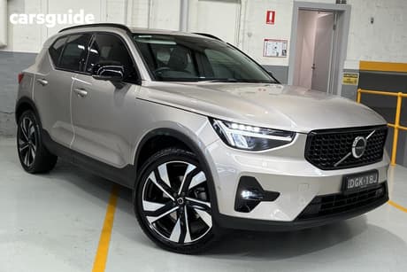 Silver 2023 Volvo XC40 Wagon Ultimate B5 Dark Mhev
