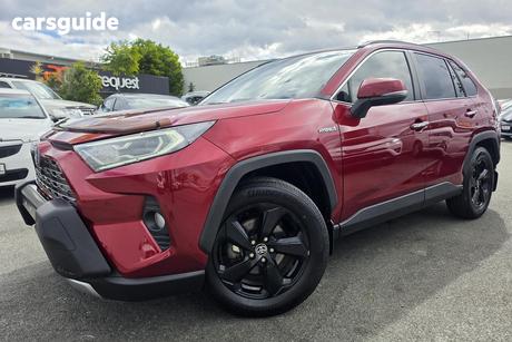 Red 2019 Toyota RAV4 Wagon Cruiser 2Wd Hybrid