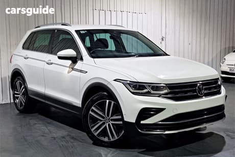 White 2021 Volkswagen Tiguan Wagon 147 Tdi Elegance