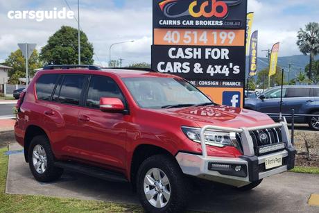 Red 2018 Toyota Landcruiser Prado Wagon Gxl (4X4)