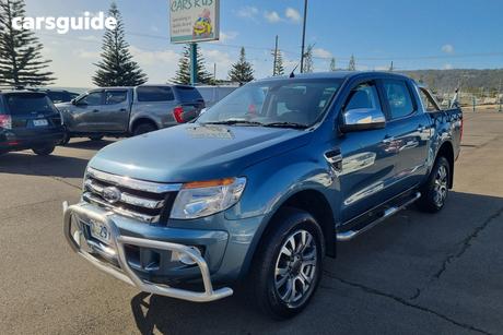 Blue 2013 Ford Ranger Dual Cab Utility Xlt 3.2 (4X4)