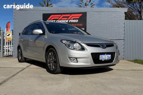 Silver 2010 Hyundai I30 SUV CW SLX 2.0 FD MY11