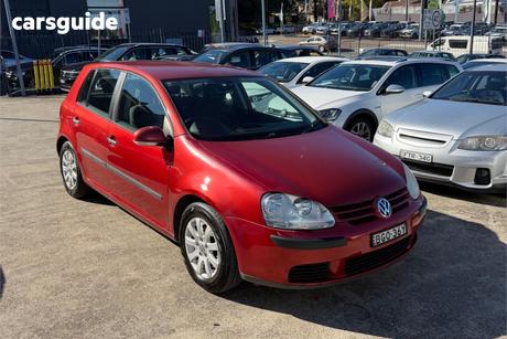 Red 2008 Volkswagen Golf Hatchback 1.9 Tdi Comfortline