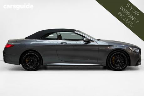Grey 2017 Mercedes-Benz S63 Cabriolet