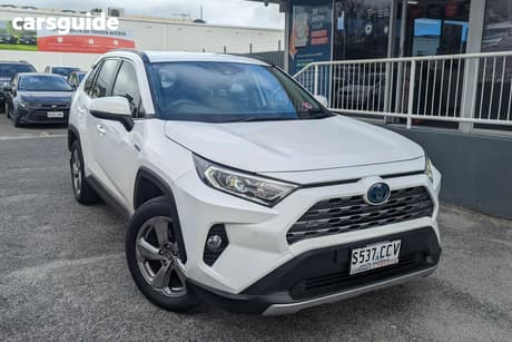White 2019 Toyota RAV4 Wagon Gxl 2Wd Hybrid