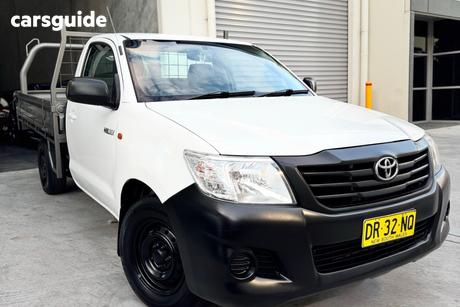 White 2013 Toyota Hilux Cab Chassis Workmate