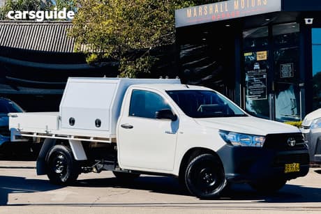 White 2021 Toyota Hilux Cab Chassis Workmate (4X2)