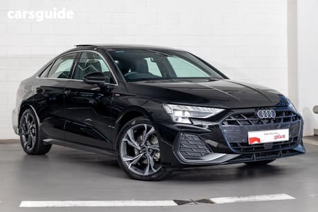 Black 2025 Audi A3 Sedan 35 Tfsi S Line (Mhev)