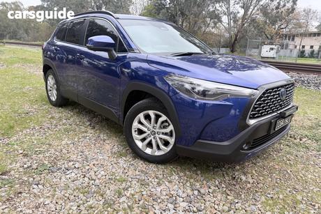 Blue 2023 Toyota Corolla Cross Wagon Gxl Awd Hybrid
