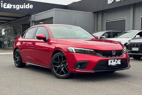 Red 2022 Honda Civic Hatchback Vti-Lx