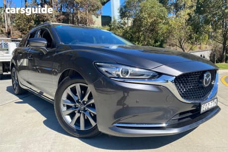 Grey 2021 Mazda 6 Wagon Touring