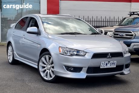 Silver 2010 Mitsubishi Lancer Sedan Vr-X