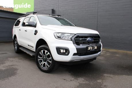 White 2019 Ford Ranger Double Cab Pick Up Wildtrak 2.0 (4X4)