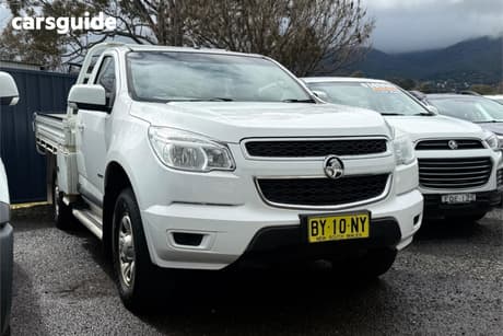 White 2014 Holden Colorado Cab Chassis Lx (4X2)