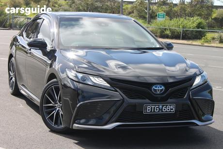 Black 2021 Toyota Camry Sedan Sl Hybrid