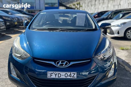 Blue 2015 Hyundai Elantra Sedan Trophy