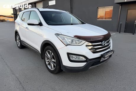 White 2015 Hyundai Santa FE Wagon Elite Crdi (4X4)
