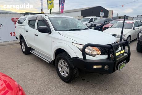 White 2016 Mitsubishi Triton Dual Cab Utility Glx Plus (4X4)