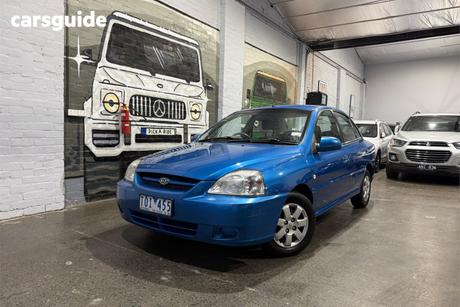 Blue 2005 Kia RIO Sedan