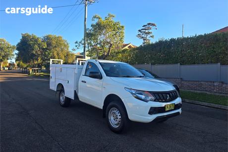 White 2017 Mitsubishi Triton Cab Chassis Glx