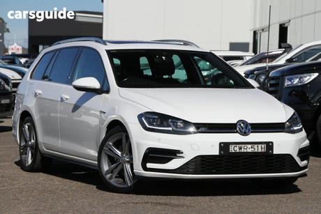 White 2018 Volkswagen Golf Wagon 110 Tsi Highline