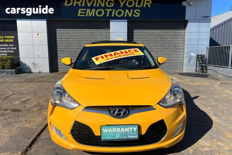 Yellow 2012 Hyundai Veloster Coupe + FS