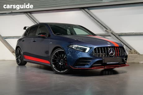 Blue 2021 Mercedes-Benz A35 Sedan 4Matic