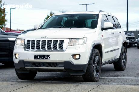 White 2012 Jeep Grand Cherokee Wagon Overland (4X4)