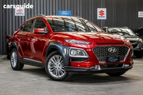 Red 2020 Hyundai Kona Wagon Elite (Fwd)