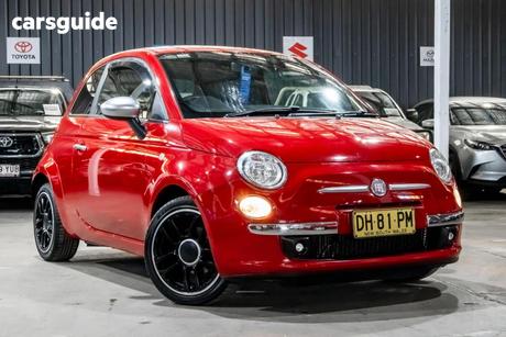 Red 2012 Fiat 500 Hatchback Twin Air