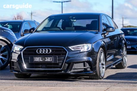 Black 2020 Audi A3 Sedan 35 Tfsi S Line Plus