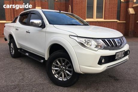 White 2016 Mitsubishi Triton Dual Cab Utility Gls (4X4)