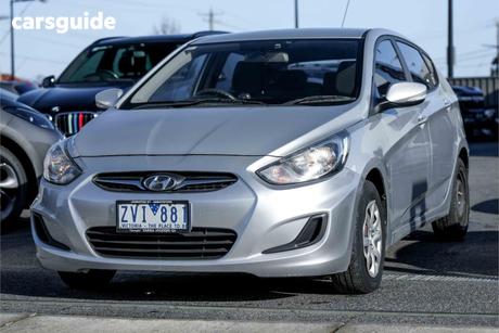 Silver 2013 Hyundai Accent Hatchback Active