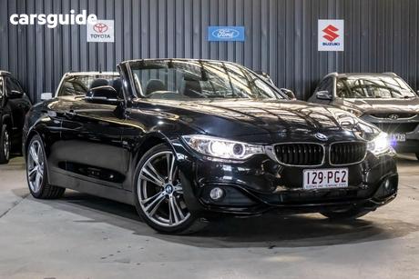 Black 2016 BMW 4 Convertible 20I SPORT LINE F33 MY16.5