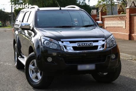 Black 2012 Isuzu D-MAX Crew Cab Utility Ls-Terrain Hi-Ride (4X4)
