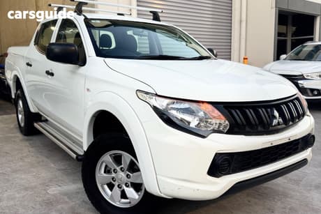 White 2016 Mitsubishi Triton Dual Cab Utility Glx (4X4)
