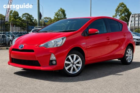 Red 2012 Toyota Prius Sedan HYBRID